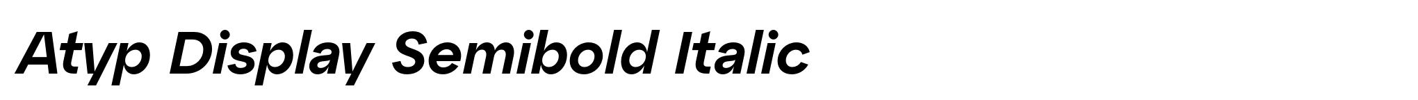 Atyp Display Semibold Italic image